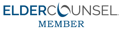 The Elder Counsel member logo in blue and grey