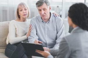 An older couple meets with a lawyer and asks if a will can avoid probate in Georgia.